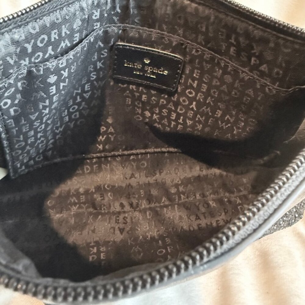 Kate Spade Flash Glitter Mixed Black Crossbody Purse - Picture 5 of 9